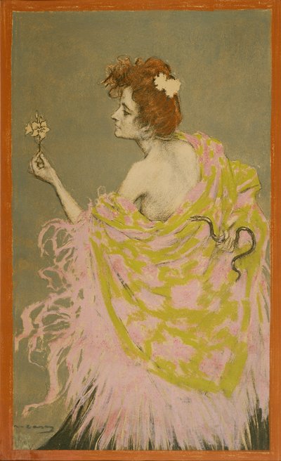Original Design for the Poster Syphilis by Ramon Casas i Carbo